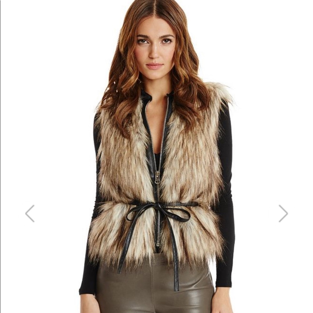 G by Guess faux fur jacket